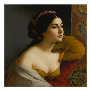 "Giulia Isabella Lombardi" Woman's Portrait Poster