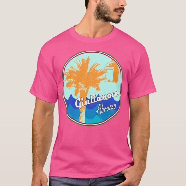 Giulianova Abruzzo Italy With Waves T-Shirt (Front)