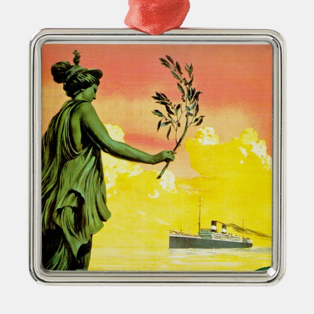 Giulio Cesare ~ Sud America Express Metal Tree Decoration (Front)
