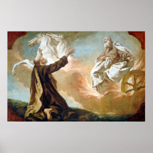 Giuseppe Angeli Elijah Taken Up in a Chariot Poster
