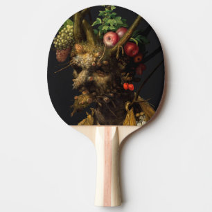 Giuseppe Arcimboldo - Four Seasons in One Head Ping Pong Paddle