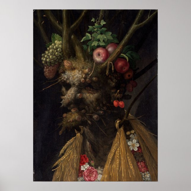 Giuseppe Arcimboldo Four Seasons in One Head Poster (Front)