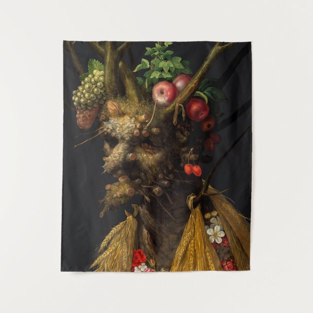Giuseppe Arcimboldo - Four Seasons in One Head Tapestry (Front)