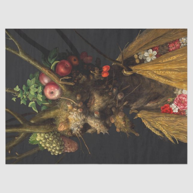 Giuseppe Arcimboldo - Four Seasons in One Head Tissue Paper (Front)