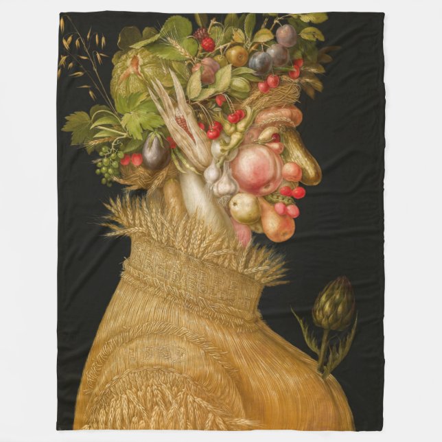 Giuseppe Arcimboldo - Summer Fleece Blanket (Front)