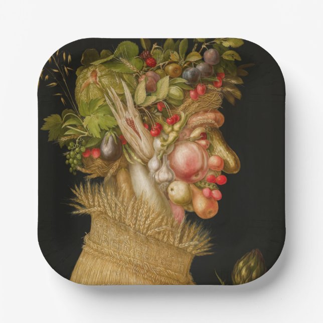 Giuseppe Arcimboldo - Summer Paper Plate (Front)