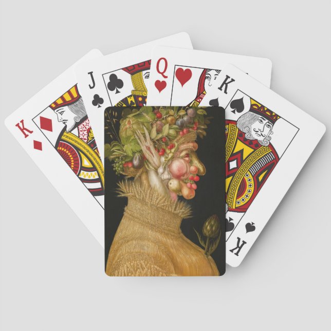 Giuseppe Arcimboldo - Summer Playing Cards (Back)
