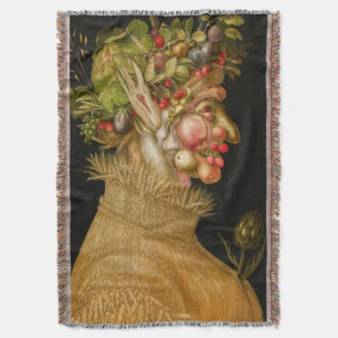 Giuseppe Arcimboldo - Summer Throw Blanket