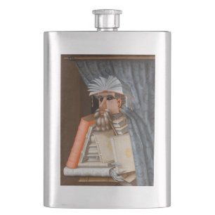 Giuseppe Arcimboldo - The Librarian Hip Flask