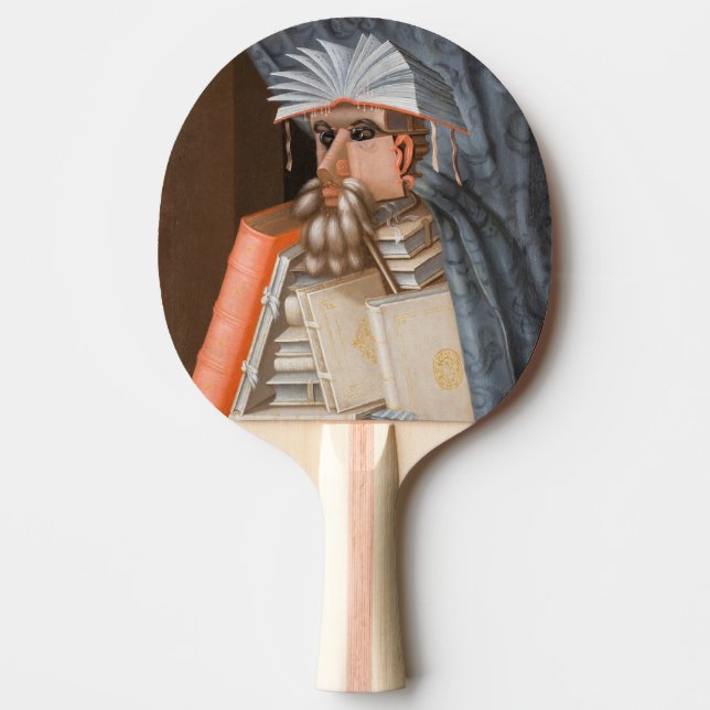 Giuseppe Arcimboldo - The Librarian Ping Pong Paddle (Front)