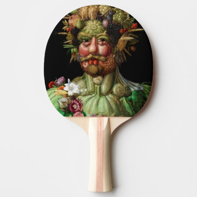 Giuseppe Arcimboldo - Vertumnus Ping Pong Paddle (Front)