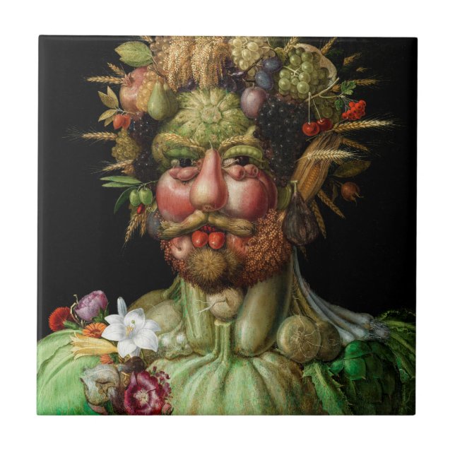 Giuseppe Arcimboldo - Vertumnus Tile (Front)