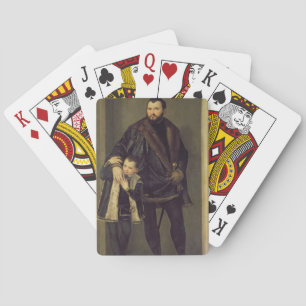 Giuseppe da Porto and his Son Adriano, c.1555 (oil Playing Cards