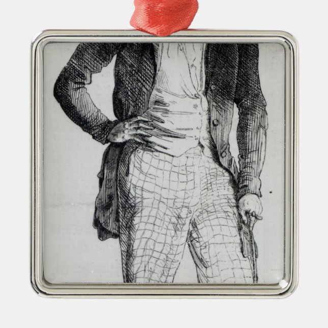 Giuseppe Mazzini Metal Tree Decoration (Front)