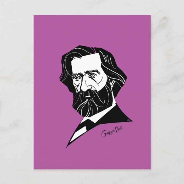 Giuseppe Verd Postcard (Front)