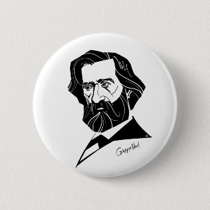 Giuseppe Verdi 6 Cm Round Badge