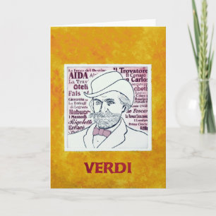 Giuseppe VERDI — greetings card