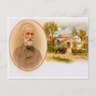 GIUSEPPE VERDI & HIS BIRTHPLACE AT THE RONCOLE POSTCARD