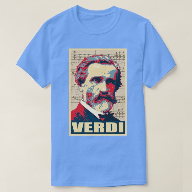 Giuseppe Verdi Music Notes T-Shirt (Design Front)