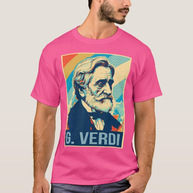 Giuseppe Verdi Poster Italian Opera T-Shirt (Front)
