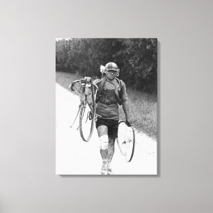 Giusto Cerutti Tour de France 1928 After The Wreck Canvas Print
