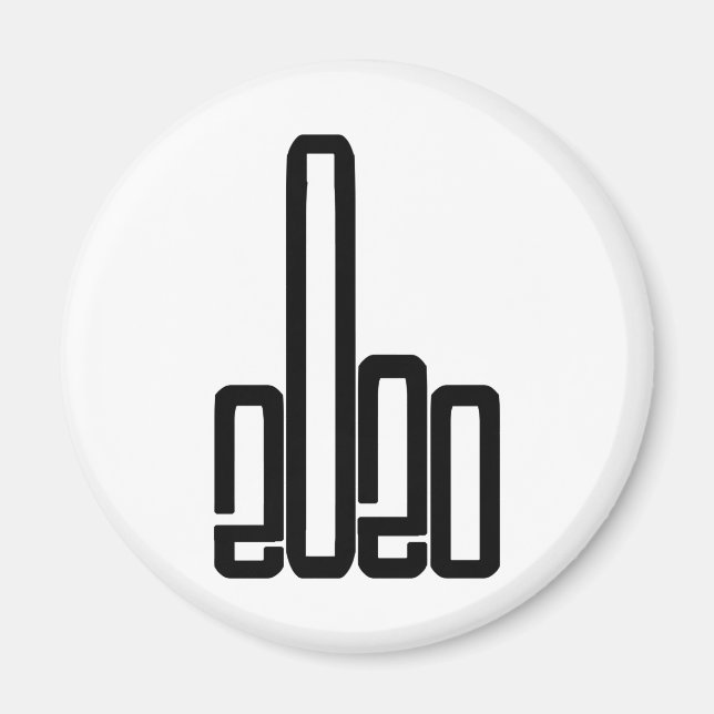 Give 2020 The Finger 2020 Sucks Magnet (Front)