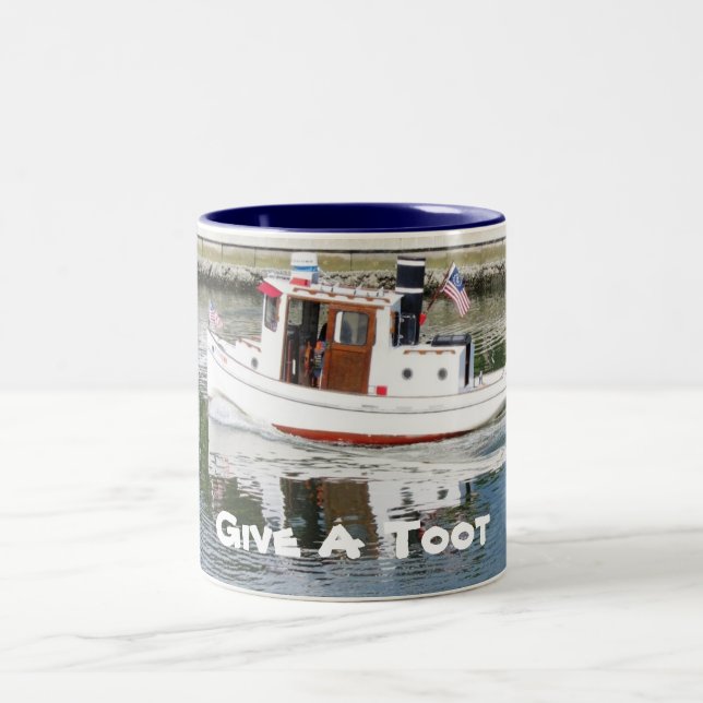 Give a Toot Tug Boat Coffee Mug (Center)
