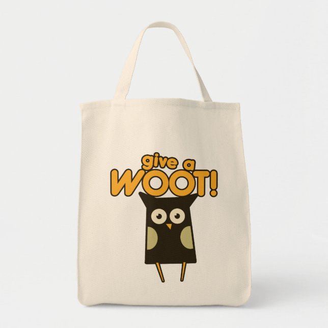 Give a Woot Hoot Owl Tote Bag (Front)