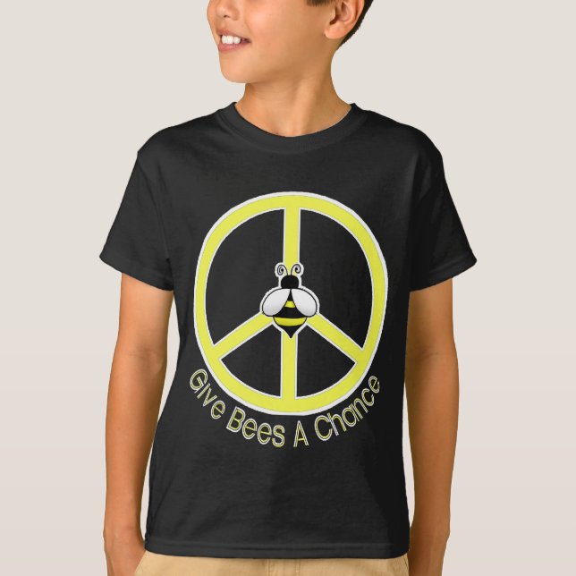 give bees a chance dark T-Shirt (Front)