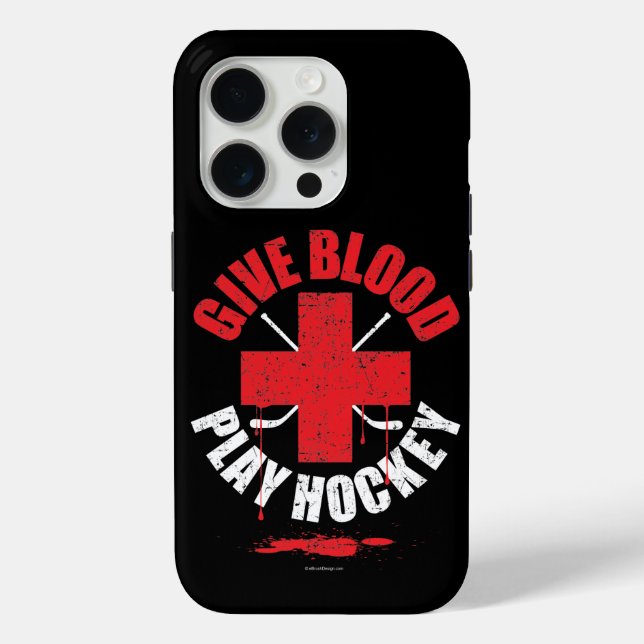 Give Blood. Play Hockey. iPhone 5 case (Back)