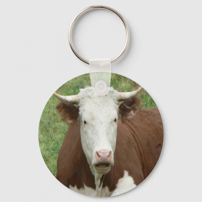 Give 'Em the Bird For Thanksgiving Key Ring (Front)