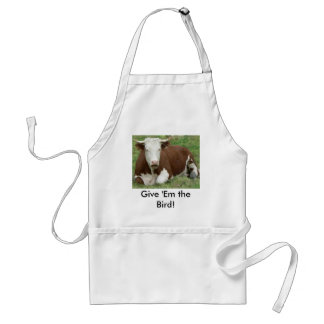 Give 'Em the Bird For Thanksgiving! Standard Apron