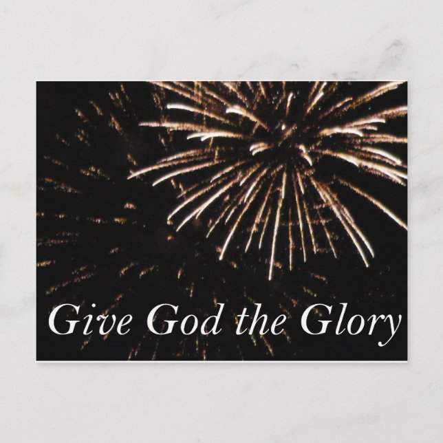 give God the Glory Postcard (Front)