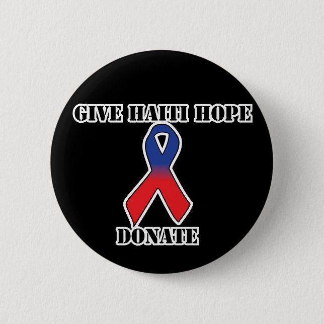 Give Haiti Hope Button (Front)