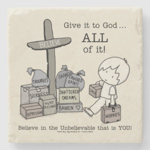 Give it ALL to God Stone Coaster