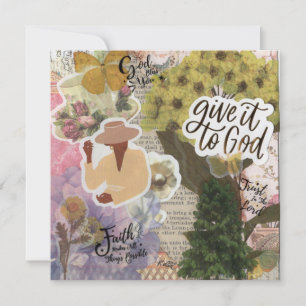 Give It To God Flat Greeting Card