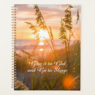 Give it to God Go to Sleep Good Night Quote Design Planner