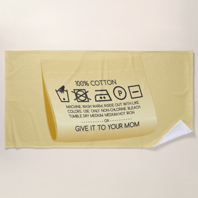 Give it to your mum 1 beach towel (Front)
