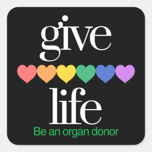 Give Life Organ Donor Awareness Stickers