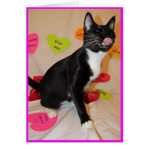 Give Me A Big Kiss - Cat Valentine's Day Card