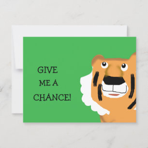 Give Me A Chance Postcard