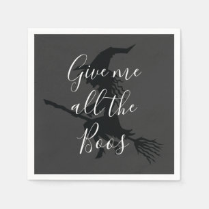 Give me all the Boos Witch Halloween Napkin