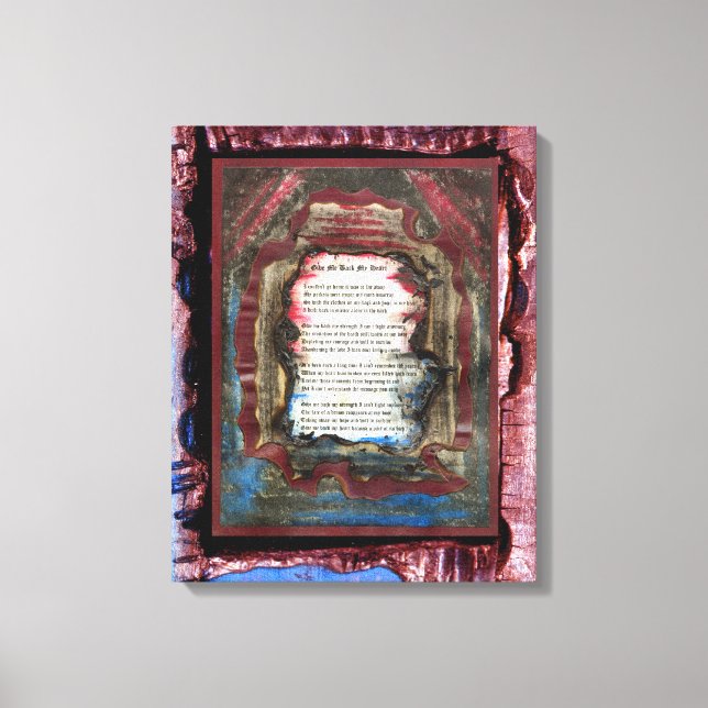 Give Me Back My Heart Canvas Print (Front)