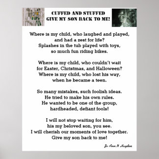GIVE ME BACK MY SON poem Poster