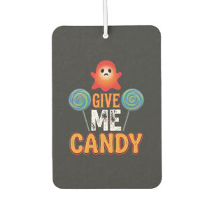 Give Me Candy Halloween Ghost_1 Car Air Freshener