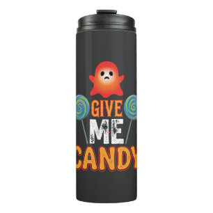 Give Me Candy Halloween Ghost_1 Thermal Tumbler