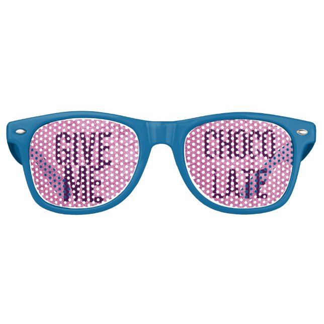 GIVE ME CHOCOLATE RETRO SUNGLASSES (Front)