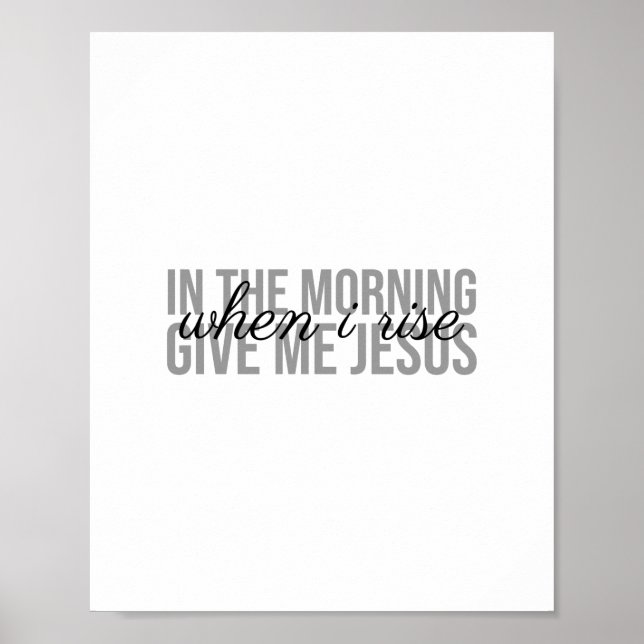 Give me jesus (thankful quotes to god) poster (Front)