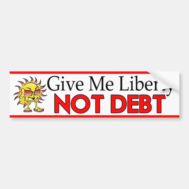 Give Me Liberty Bumper Sticker (Front)