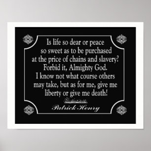 Give Me Liberty jor give me death - Art Print